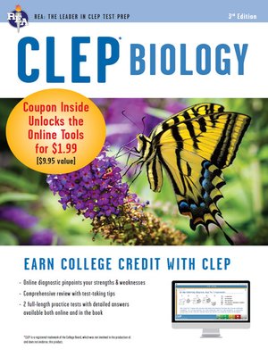 cover image of CLEP Biology w/ Online Practice Exams